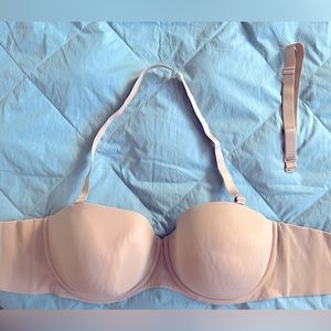 Cacique Lightly Lined Multi-Way Strapless Bra 44DDD (44F) in Café. WORN ONCE.